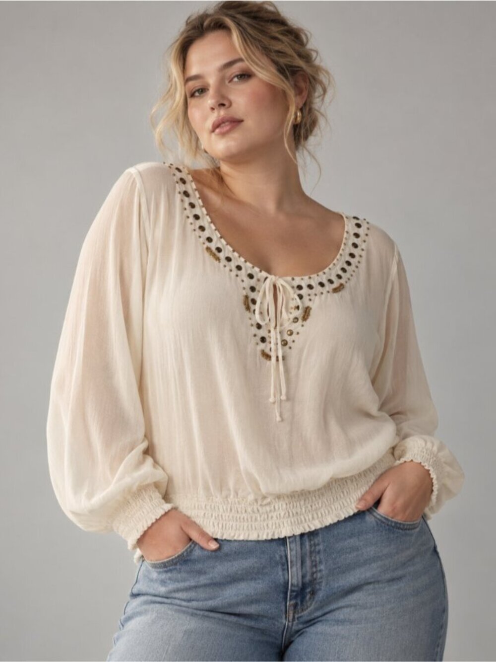 Addition Elle Peasant Blouse
